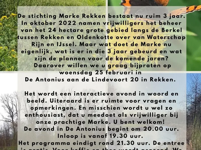 Informatieve avond over de Marke Rekken